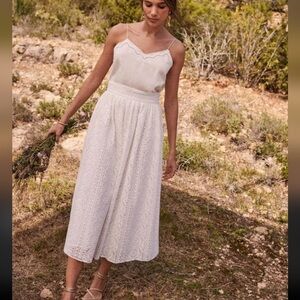 Sezane Editions -‎ Eugenie white lace skirt